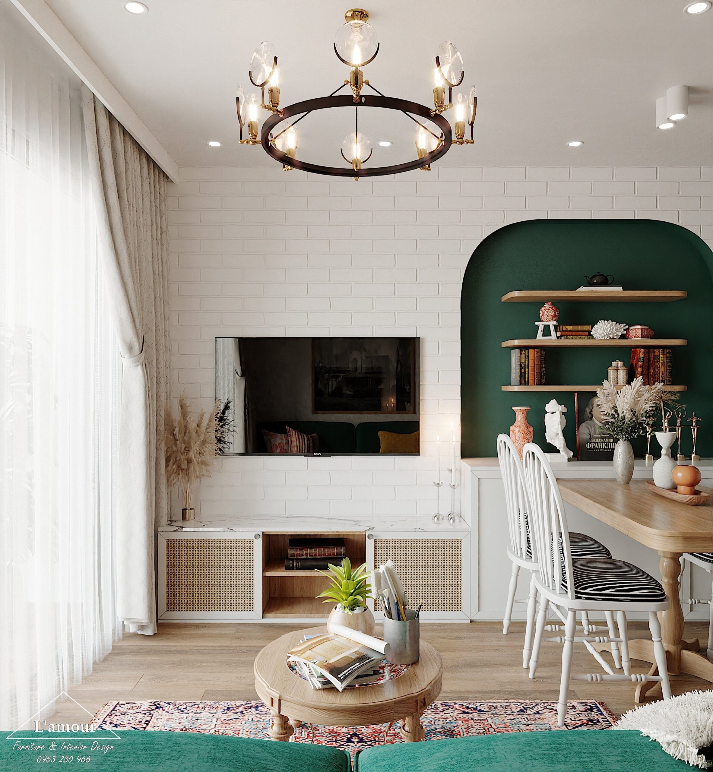THIẾT KẾ NỘI THẤT CHUNG CƯ 40M2