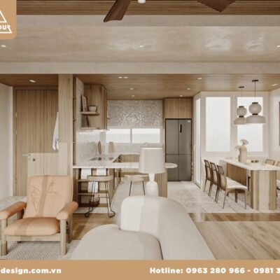 Nội thất chung cư Mỹ Đà 110m2, Linh Đàm