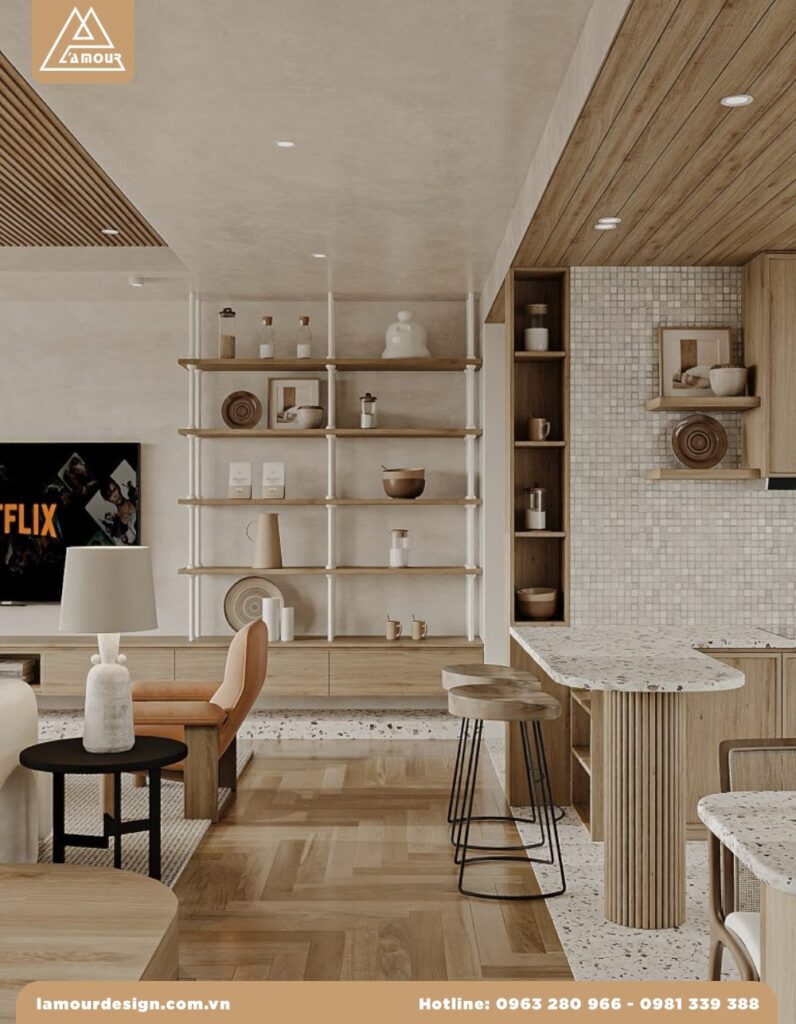 Nội thất chung cư Mỹ Đà 110m2, Linh Đàm