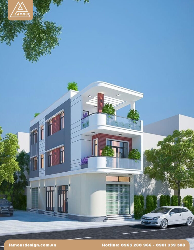 Bản vẽ mặt bằng nhà phố 2 - 3 tầng