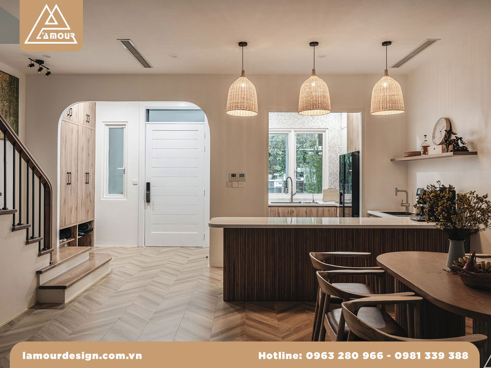 Mặt bằng nhà phố 5x12m nhiều ánh sáng
