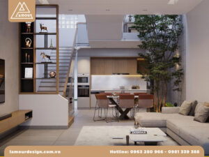 Mặt bằng nhà phố lệch tầng