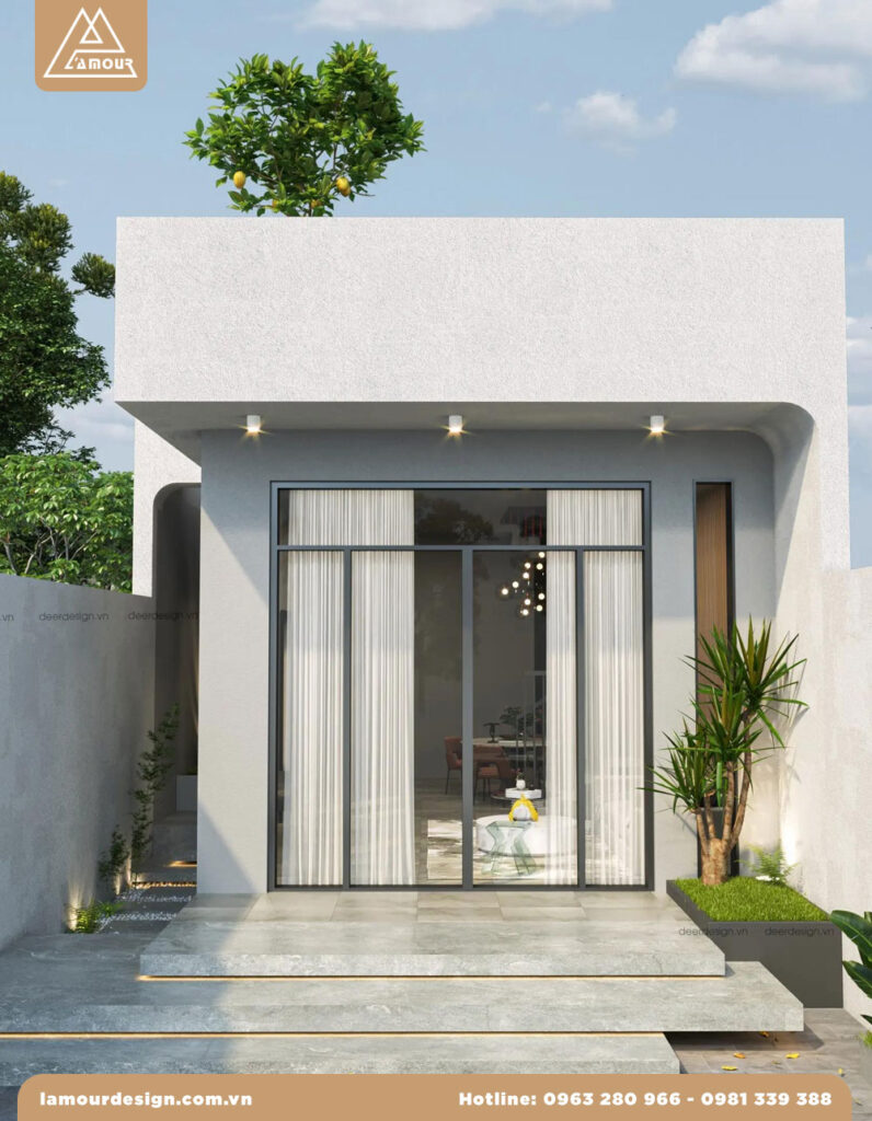 Mặt tiền nhà phố 5m 1 tầng