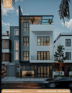 Mặt tiền nhà phố 8m 2 tầng