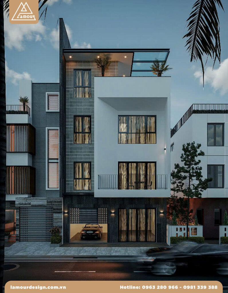 Mặt tiền nhà phố 8m 2 tầng