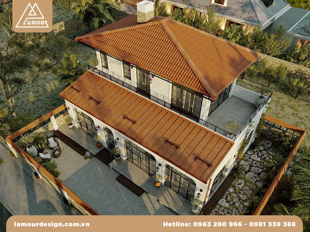 Mặt tiền nhà phố kiến trúc Pháp
