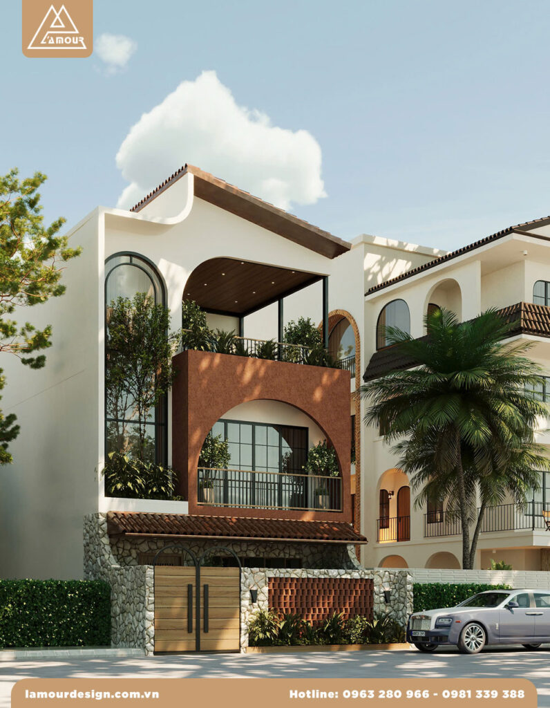 Nhà phố 2 tầng mái ngói