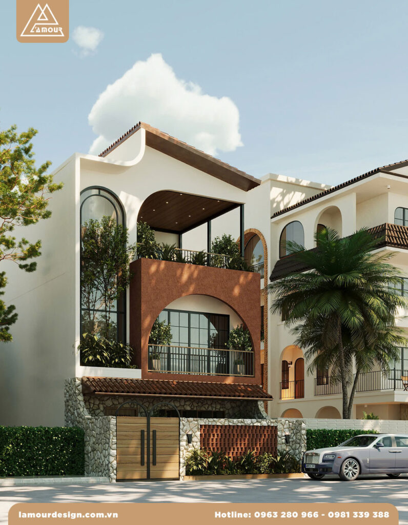 Thiết kế mặt tiền nhà phố hướng tây