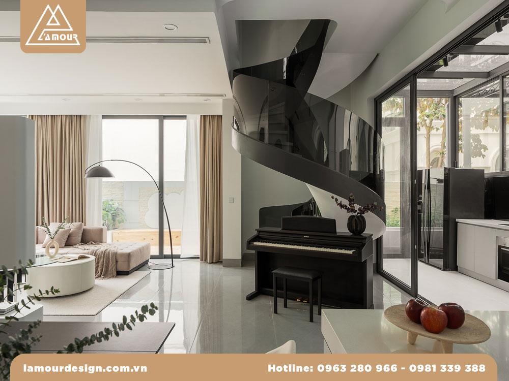 Nhà phố 3 tầng cầu thang ngoài