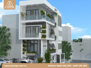 Nhà phố 4m có tầng hầm