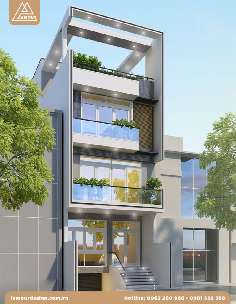 Nhà phố 4x20m có tầng lửng kết hợp kinh doanh