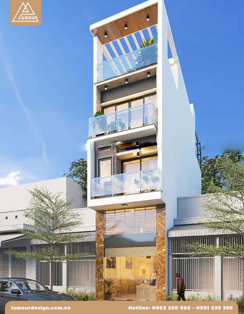 Nhà phố 4x20m có tầng lửng kết hợp kinh doanh