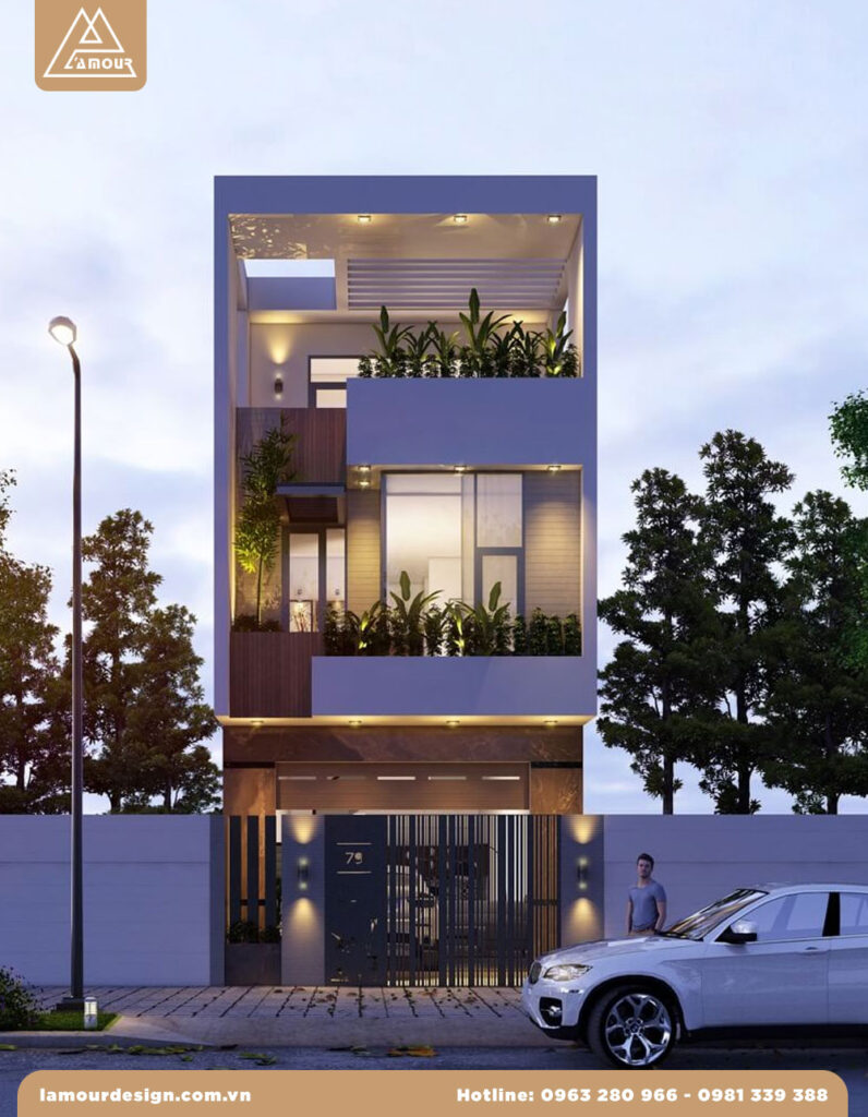 Nhà phố lệch tầng 4x15m