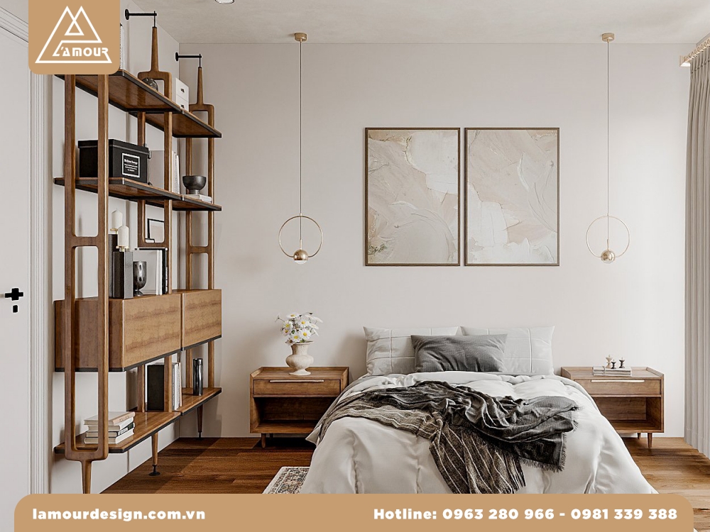 Mẫu thiết kế căn hộ chung cư 2 phòng ngủ đẹp