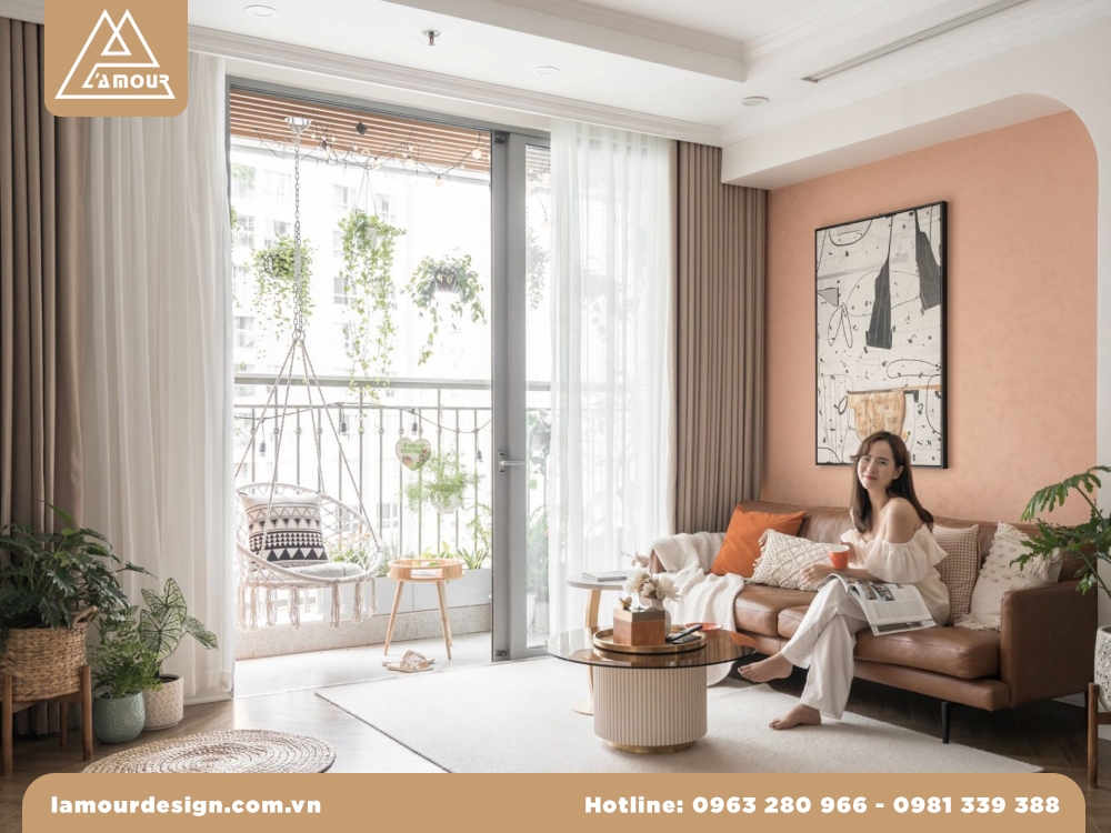 Mẫu thiết kế căn hộ chung cư 2 phòng ngủ đẹp
