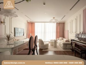 Mẫu thiết kế căn hộ chung cư 3 phòng ngủ đẹp