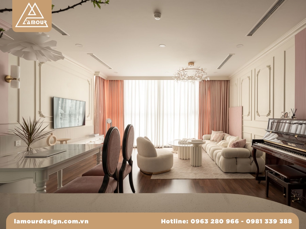 Mẫu thiết kế căn hộ chung cư 3 phòng ngủ đẹp