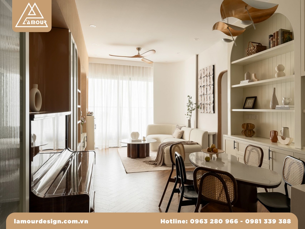 Mẫu thiết kế căn hộ chung cư 3 phòng ngủ đẹp