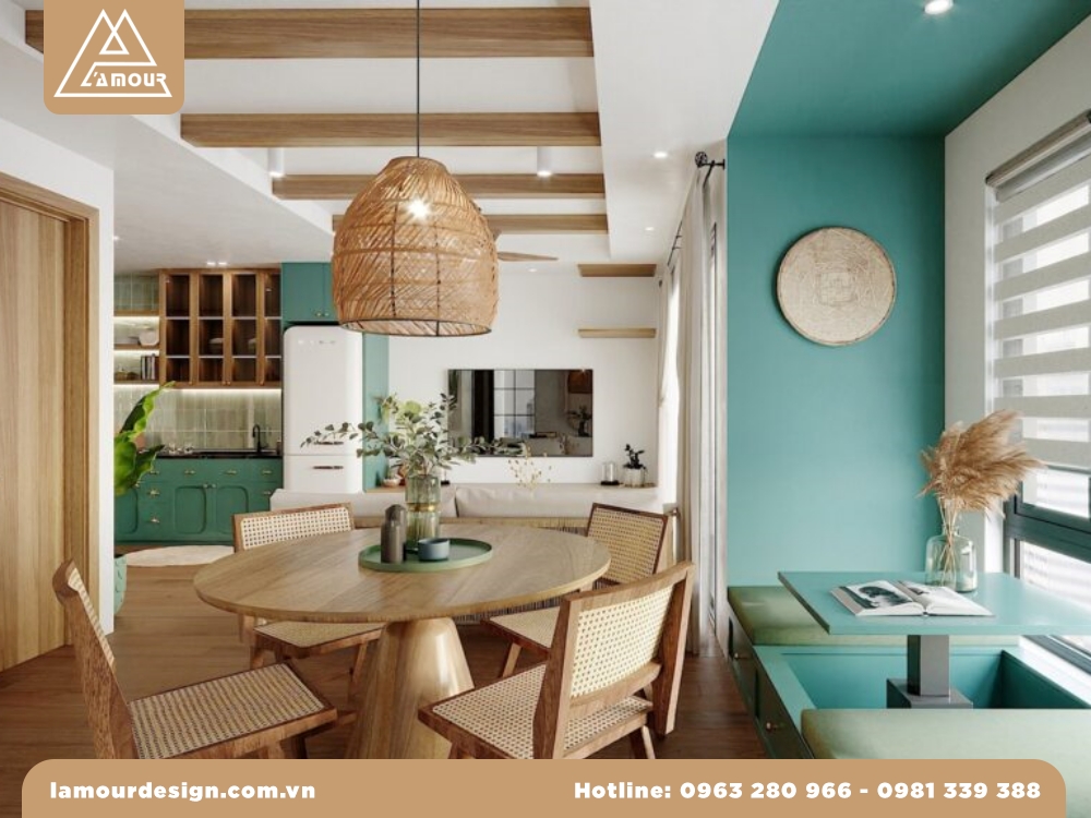 Mẫu thiết kế nhà bếp và phòng ăn chung cư