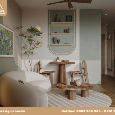 THIẾT KẾ NỘI THẤT CĂN HỘ STUDIO PAVILION OCEAN PARK