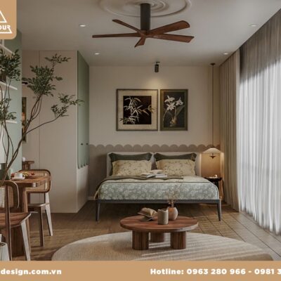 THIẾT KẾ NỘI THẤT CĂN HỘ STUDIO PAVILION OCEAN PARK