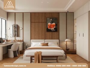Mẫu thiết kế nội thất chung cư 60m2 2 phòng ngủ