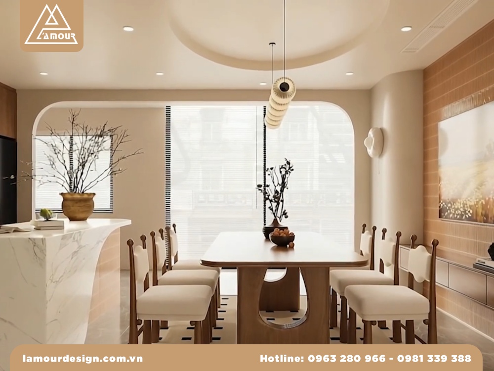 Mẫu thiết kế nội thất chung cư 65m2 2 phòng ngủ