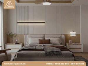 Mẫu thiết kế nội thất chung cư 70m2 2 phòng ngủ