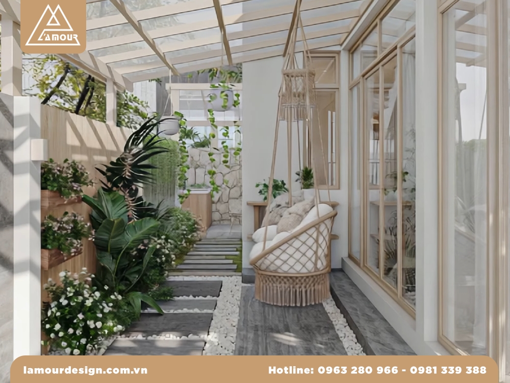 Mẫu thiết kế nội thất chung cư 70m2 2 phòng ngủ
