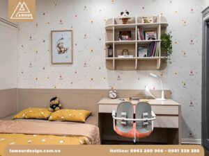 Thiết kế chung cư mini 40m2 2 phòng ngủ