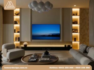 Thiết kế nội thất chung cư 45m2 2 phòng ngủ