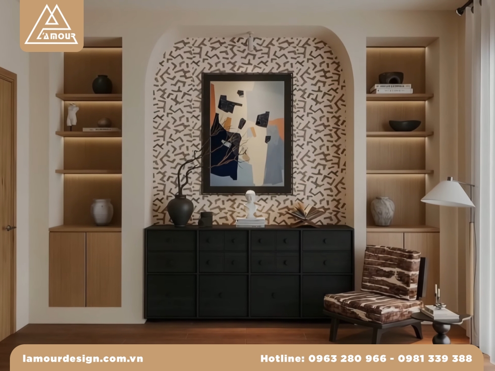 Thiết kế nội thất chung cư 45m2 2 phòng ngủ