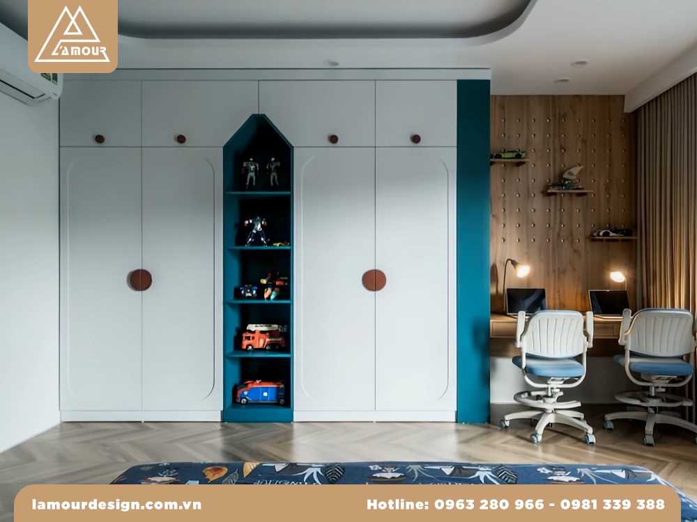 Thiết kế nội thất chung cư 56m2 2 phòng ngủ