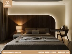 Thiết kế nội thất chung cư 56m2 2 phòng ngủ