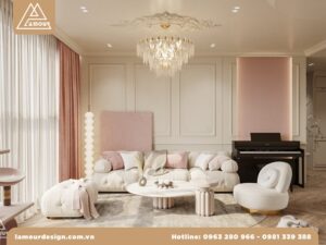 Thiết kế nội thất chung cư 90m2 3 phòng ngủ