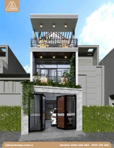5x20m mẫu nhà ống 2 tầng đẹp