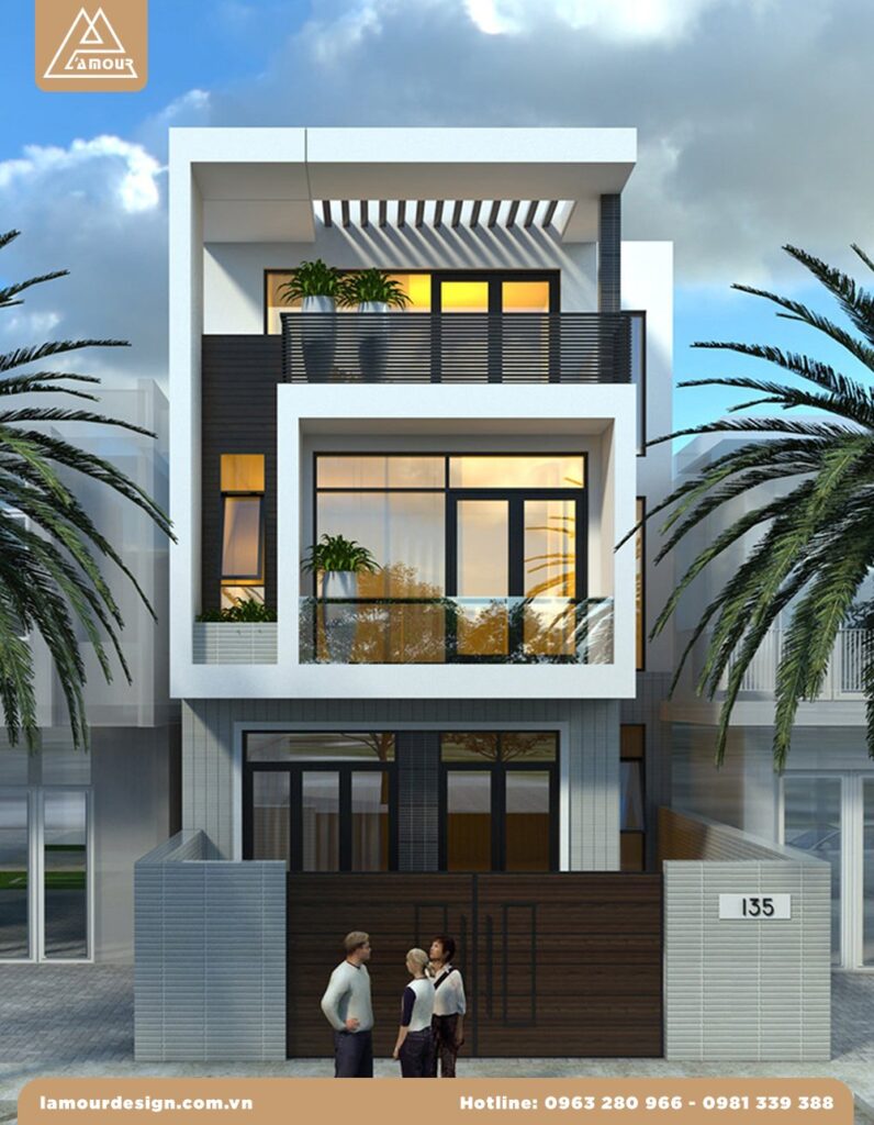 Mẫu nhà ống 2 tầng mặt tiền 4.5m