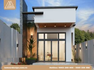 Mẫu nhà ống cấp 4 2 phòng ngủ