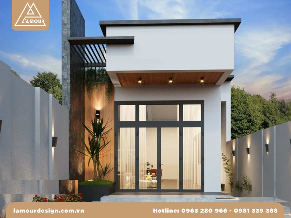 Mẫu nhà ống cấp 4 2 phòng ngủ