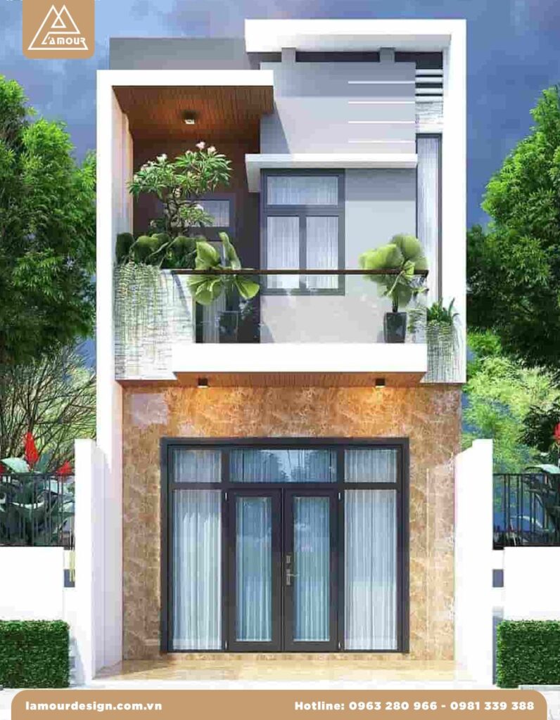 Mẫu nhà ống cấp 4 2 phòng ngủ