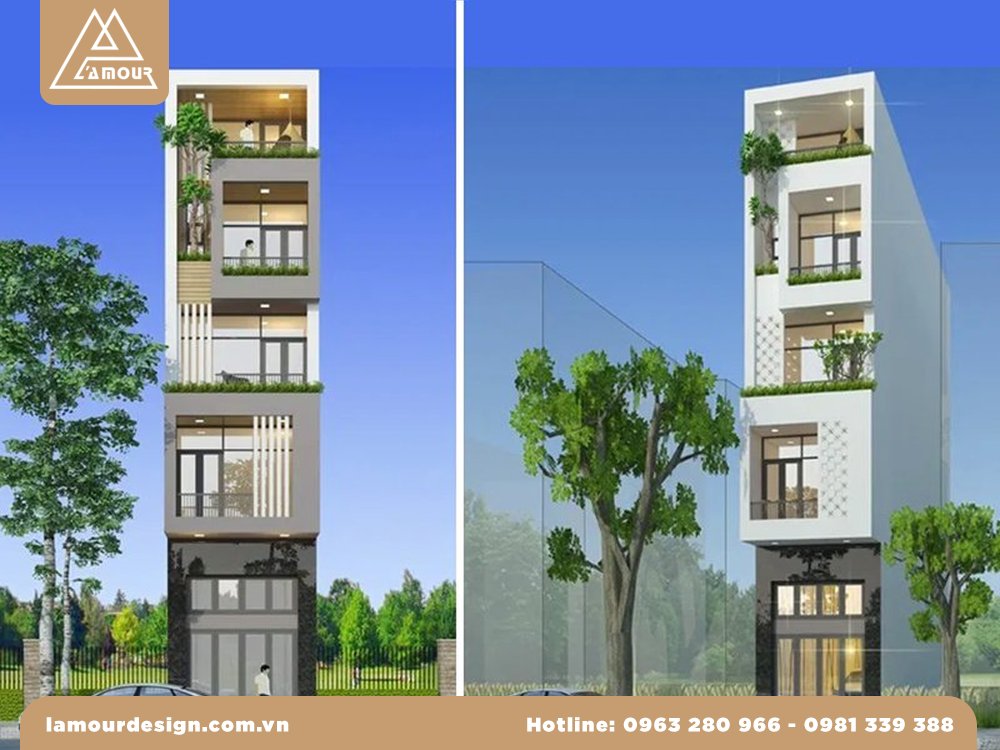 Mẫu nhà ống mặt tiền 3m cực đẹp
