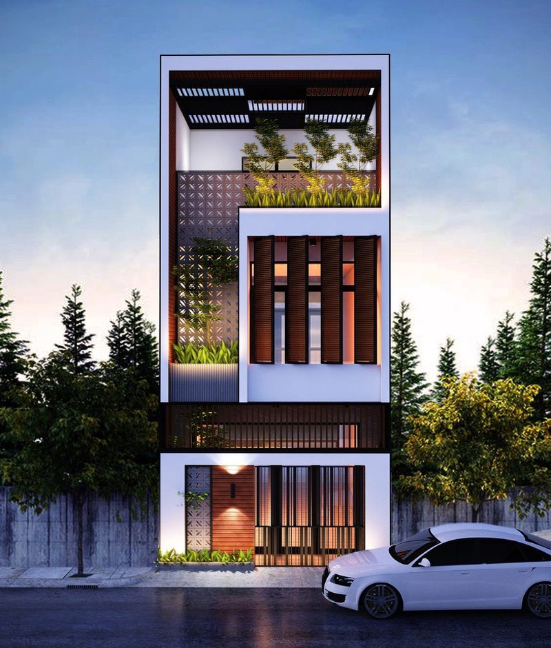 Top 30+ mẫu nhà phố đẹp xu hướng 2025 – Thiết kế hiện đại & sang trọng