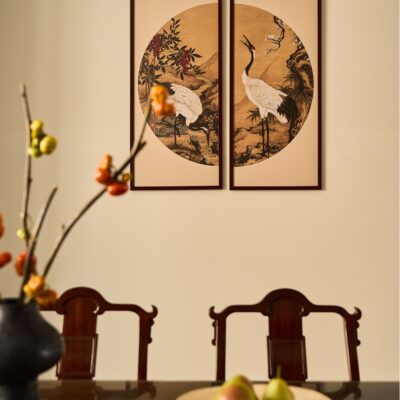 Review thực tế nội thất nhà Cọ Xanh phòng khách phong cách Indochine