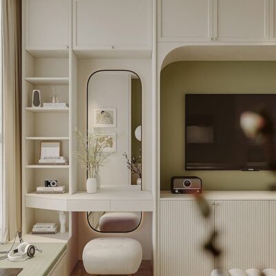 Thiết kế chung cư R1 Royal City rustic hiện đại