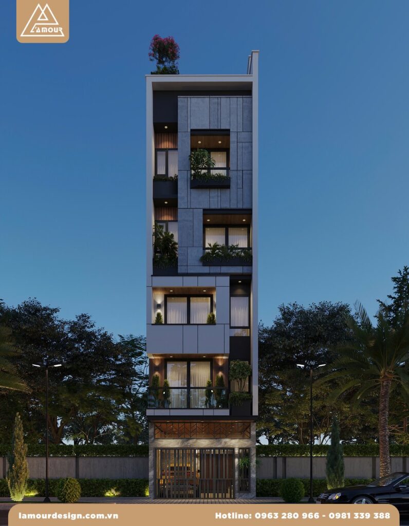Thiết kế kiến trúc nhà phố DP House