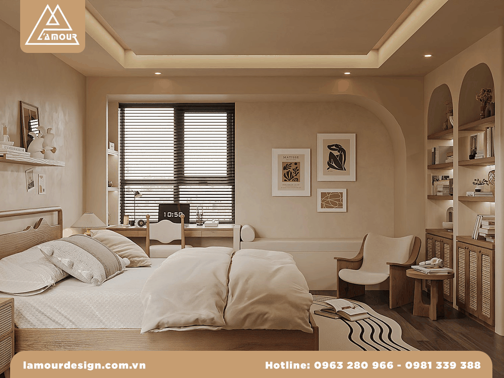 Thiết kế nội thất biệt thự Dương Nội, Hà Đông cottage mộc mạc