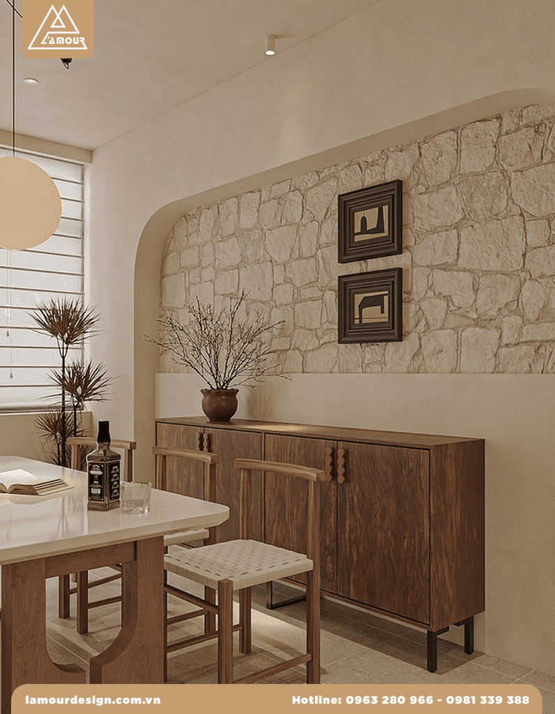 Thiết kế nội thất biệt thự Dương Nội, Hà Đông cottage mộc mạc
