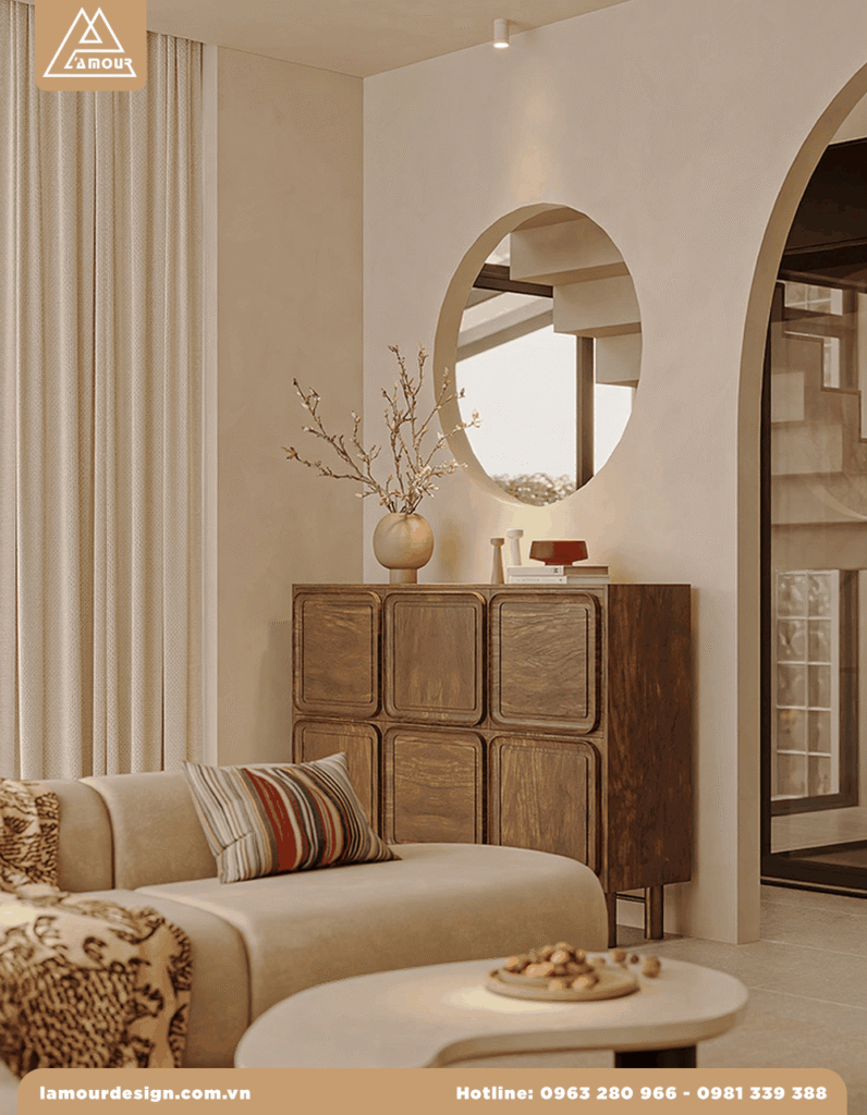 Thiết kế nội thất biệt thự Dương Nội, Hà Đông cottage mộc mạc