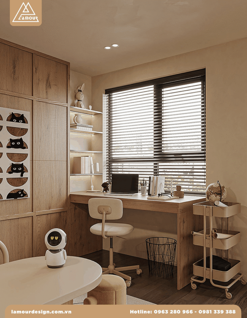 Thiết kế nội thất biệt thự Dương Nội, Hà Đông cottage mộc mạc