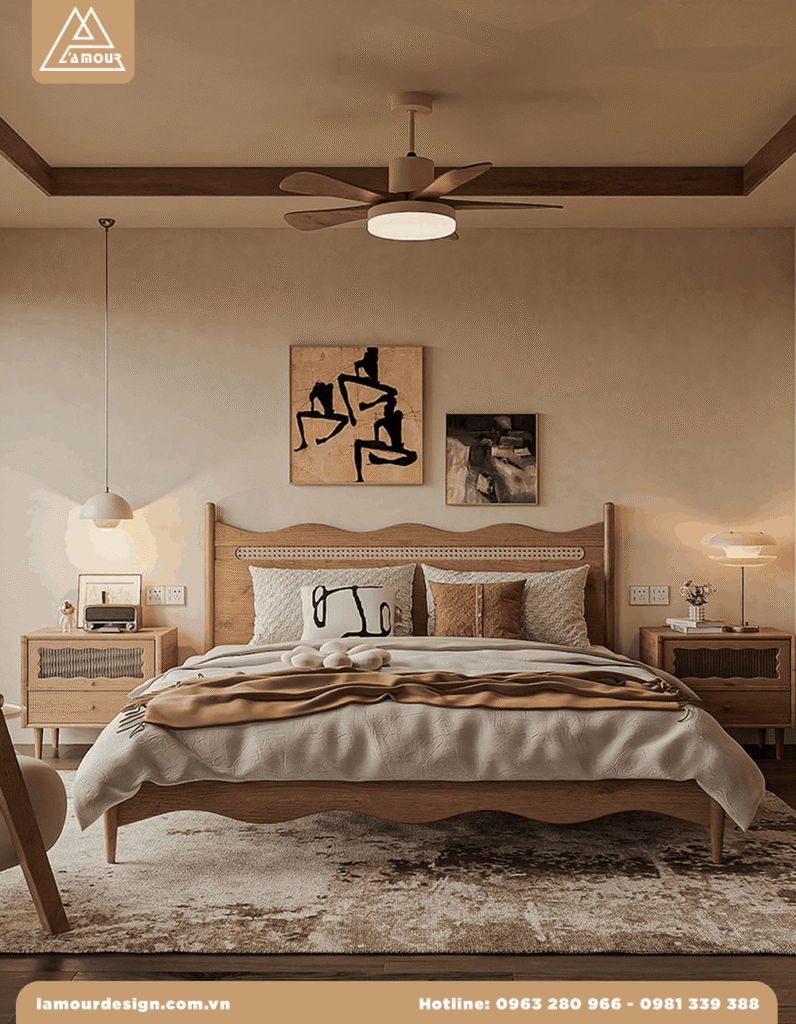 Thiết kế nội thất biệt thự Dương Nội, Hà Đông cottage mộc mạc